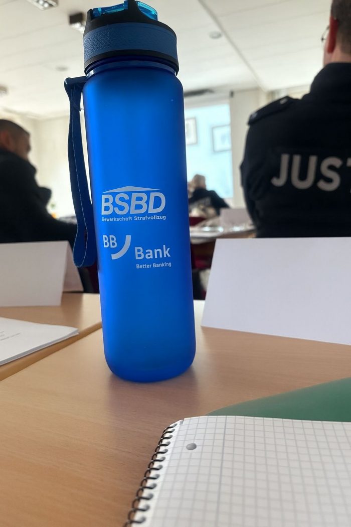 Trinkflasche im Einsatz